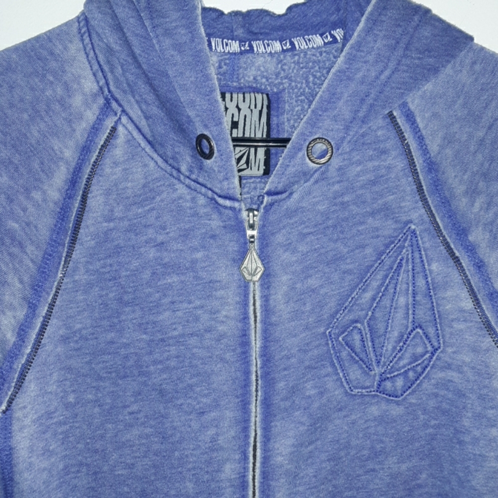 Volcom purple mid thigh sweatshirt